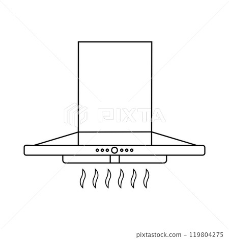 Kitchen smoke exhauster icon Kitchen smoke exhauster icon 119804275