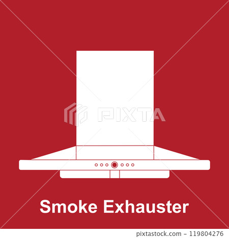 Kitchen smoke exhauster icon Kitchen smoke exhauster icon 119804276