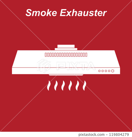 Kitchen smoke exhauster icon 119804279