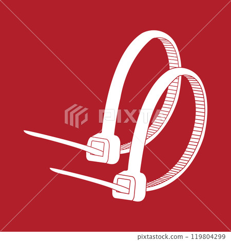 Cable ties icon Cable ties icon 119804299