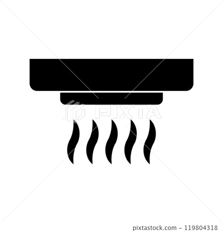 Kitchen smoke exhauster icon 119804318