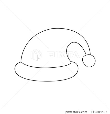 Santa Claus Christmas hat icon 119804403
