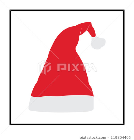 Santa Claus Christmas hat icon 119804405