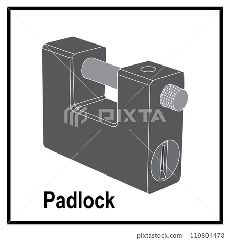 Padlock icon Padlock icon 119804478