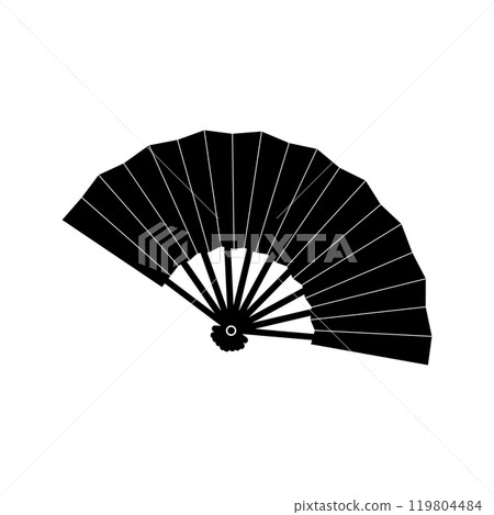 Hand fan icon 119804484