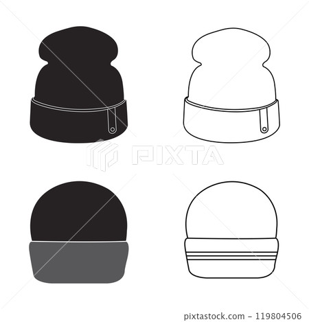 Winter hat icon 119804506