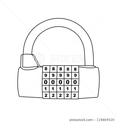 Padlock icon 119804520