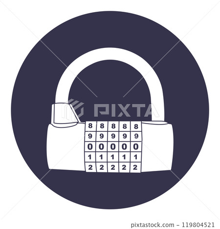 Padlock icon Padlock icon 119804521