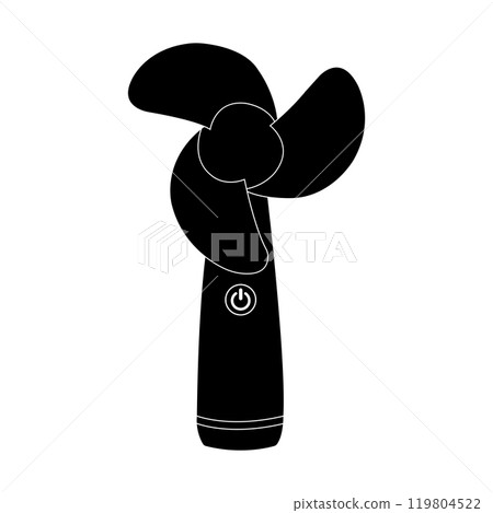 Electric hand fan icon 119804522