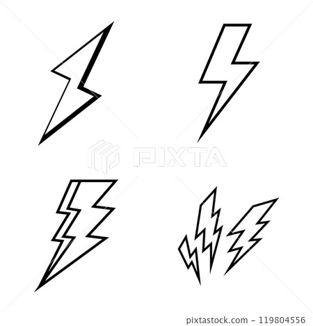 Lightning Illustration Icon 119804556