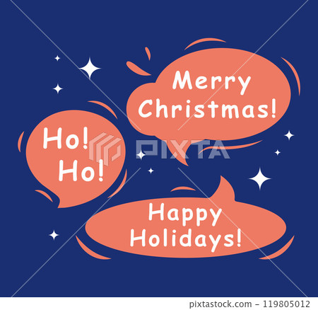 Christmas speech bubble_02 119805012