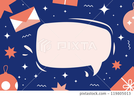 Christmas speech bubble_05 Christmas speech bubble_05 119805013