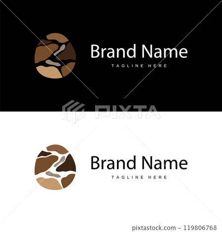 Stone Vector Logo, Stone Design Balance Milestone Vector Templet Symbol Illustration Stone Vector Logo, Stone Design Balance Milestone Vector Templet Symbol Illustration 119806768