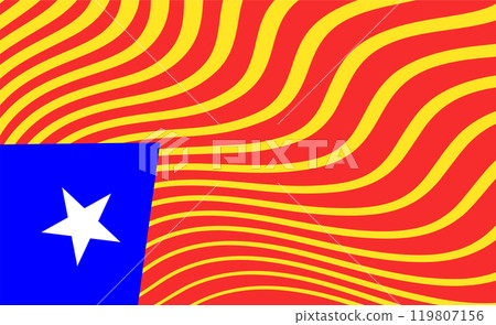 catalonia flag estelada 119807156