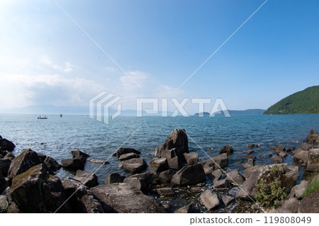 用超廣角鏡頭看夏天的琵琶湖 119808049