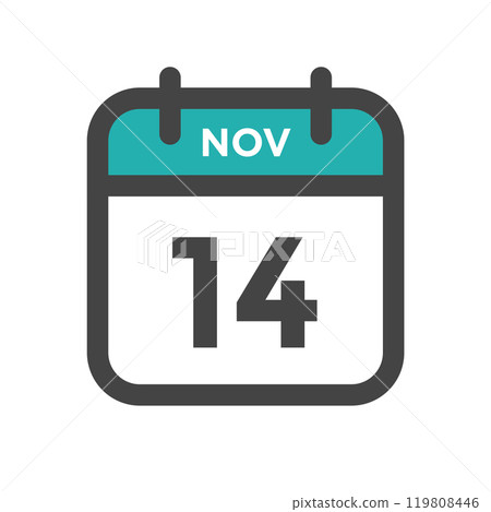 November 14 Calendar Day or Calender Date for Deadlines or Appointment 119808446