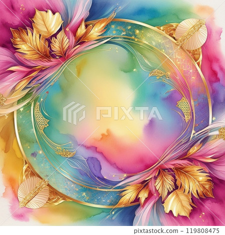 Illustration of colorful autumn leaves falling 119808475