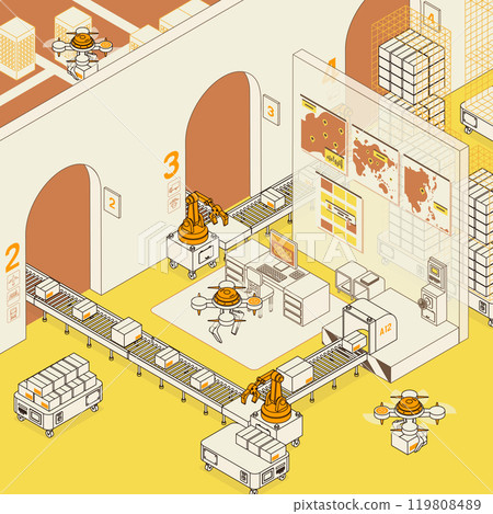 Logistics illustration 119808489