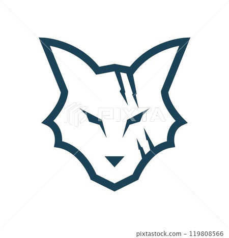 Wolf icon logo design Wolf icon logo design 119808566