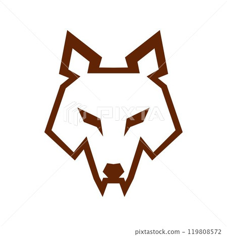 Wolf icon logo design Wolf icon logo design 119808572