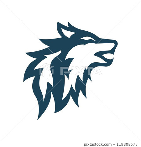 Wolf icon logo design 119808575