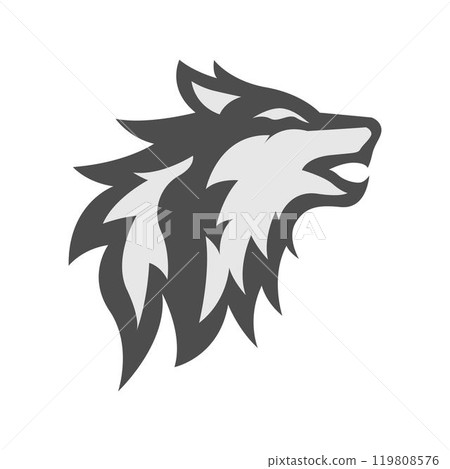 Wolf icon logo design 119808576