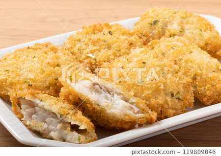 一口炸鱈魚 119809046