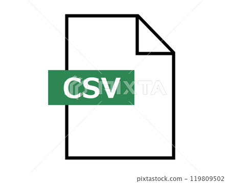 CSV file icon 119809502