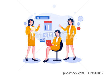 Multitasking Illustrations 119810042