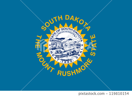 South Dakota State Flag background illustration South Dakota State Flag background illustration 119810154