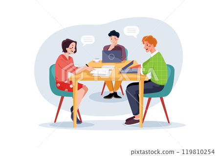 Business Persons Thinking Strategy Business Persons Thinking Strategy 119810254