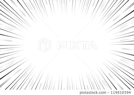 Simple cartoon style radial focus lines 119810394