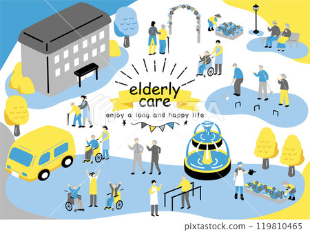 人們在養老院享受生活 119810465