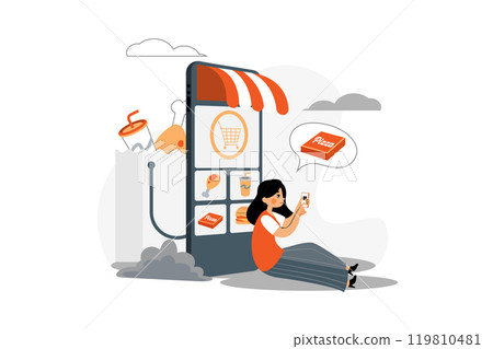 Online Food Order Package Delivery Service 119810481