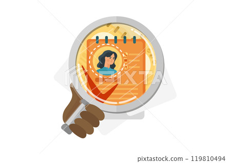 Best candidate selection illustration concept. 119810494