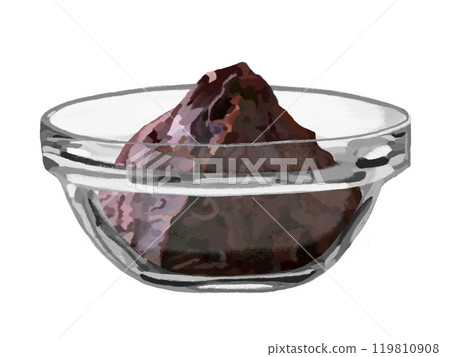 Red miso (in a stack bowl) 119810908