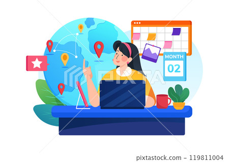 Global logistics delivery network Global logistics delivery network 119811004