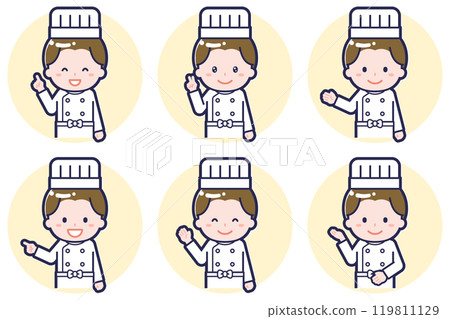 Male chef pose set_03 Male chef pose set_03 119811129