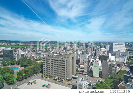 [吳羽山公園展望台的風景] 富山縣富山市安約坊 119811259