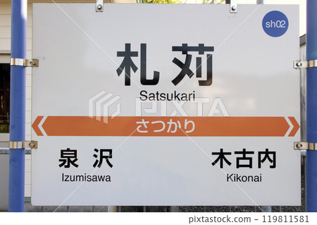 皋刈站皋刈 sh02 北海道南部伊佐裡鐵道 119811581