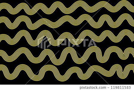Noodle pattern poster 119811583