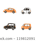 各種可愛私家車4件套 119812091