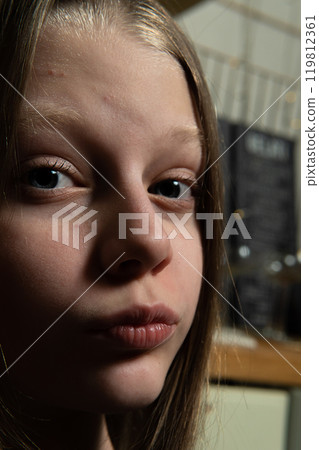 fresh woman natural makeup female face look young healthy beauty skin beautiful portrait perfect girl 119812361