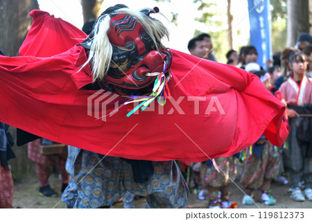 舞獅、岡山市武部祭、七社八幡宮神樂祭 舞獅、岡山市武部祭、七社八幡宮神樂祭 119812373