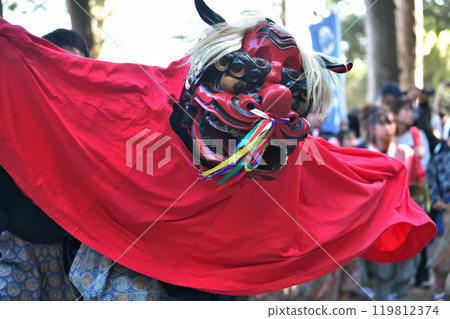 舞獅、岡山市武部祭、七社八幡宮神樂祭 119812374