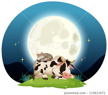 Peaceful Night Under the New Moon 119812672