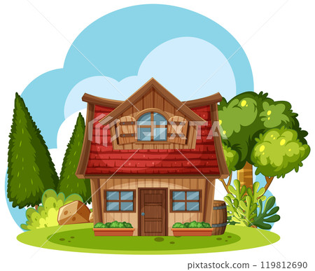 Charming Cottage in Lush Greenery 119812690