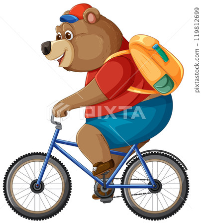 Bear Riding a Bicycle Adventure Bear Riding a Bicycle Adventure 119812699