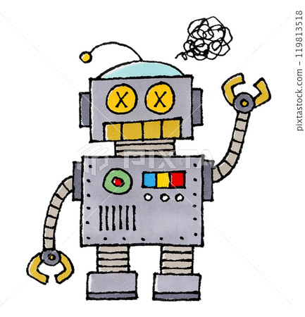 復古機器人角色 119813518