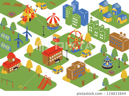 Cityscape Isometric Cityscape Isometric 119813844